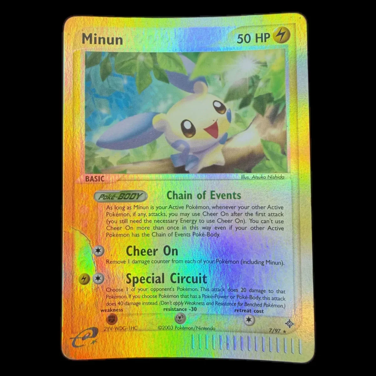 Pokemon Minun Reverse Holo — EX Dragon 7/97 (Pokemon Kaarten) — Einzelkarte