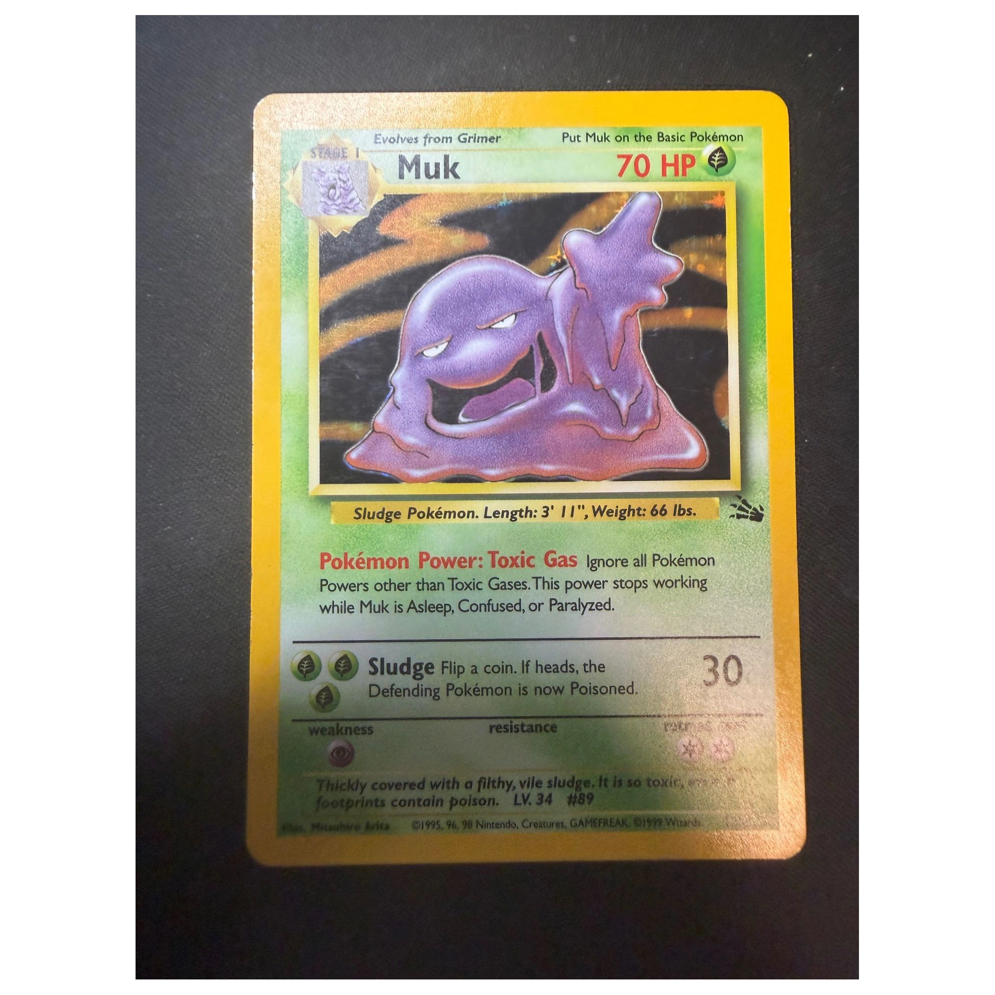 Pokemon Muk Holo (13/62, Fossil) (Pokemon Kaarten) Losse kaart — Near Mint staat — origineel kopen bij Gameshop Enter