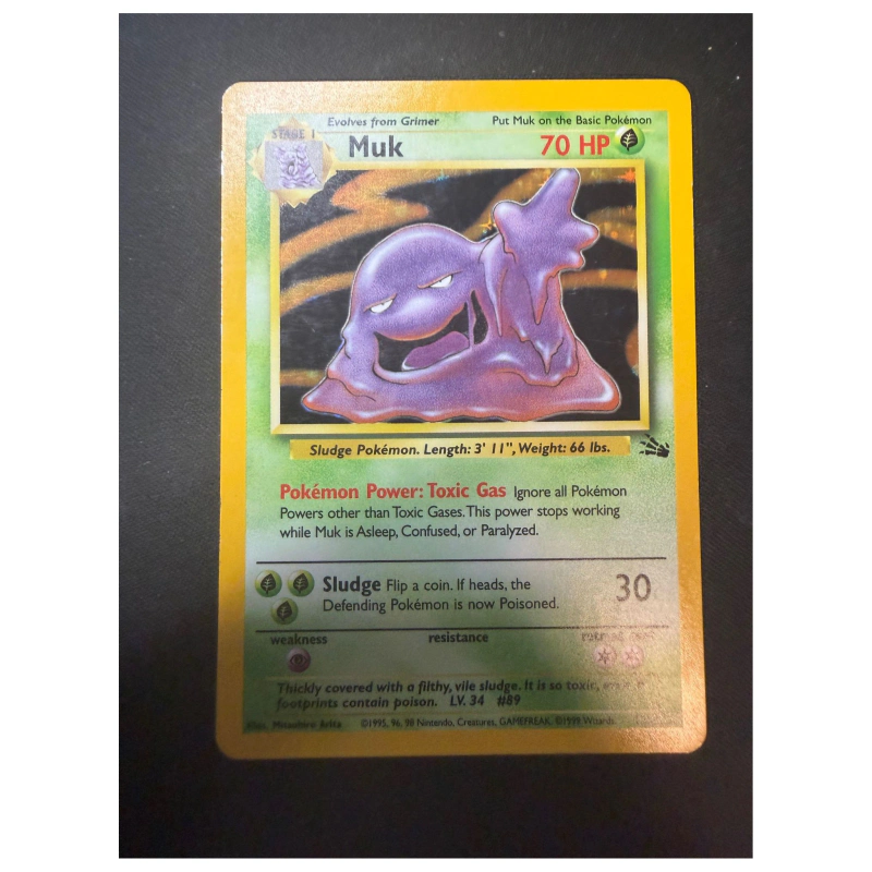 Pokemon Muk Holo (13/62, Fossil) — Pokemon Kaarten
