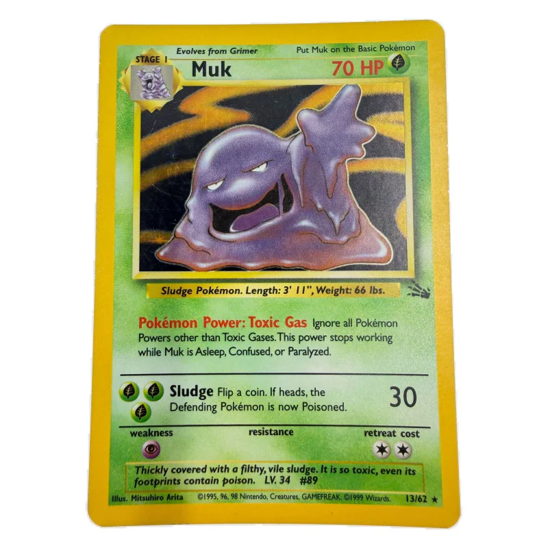 Pokemon Muk Holo — Fossil 13/62 (Pokemon Kaarten) Losse kaart — origineel kopen bij Gameshop Enter