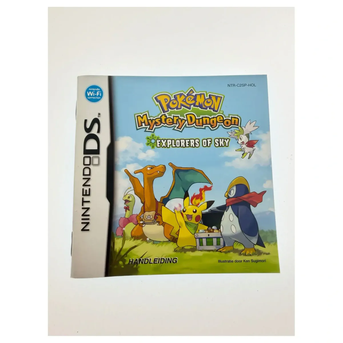 Pokemon Mystery Dungeon: Explorers of Sky — originele handleiding Nintendo DS Voorkant — Met handleiding