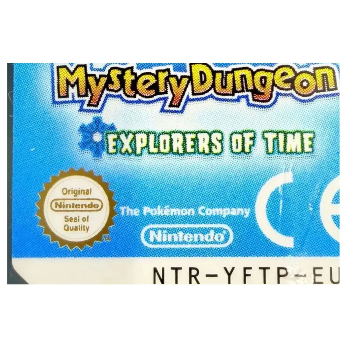 Pokemon Mystery Dungeon: Explorers of Time Nintendo DS Label — Losse cartridge