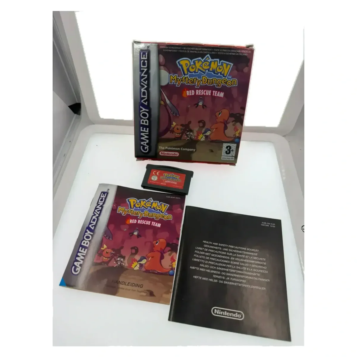 Pokemon Mystery Dungeon: Red Rescue Team (Game Boy Advance) — hrbtna stran