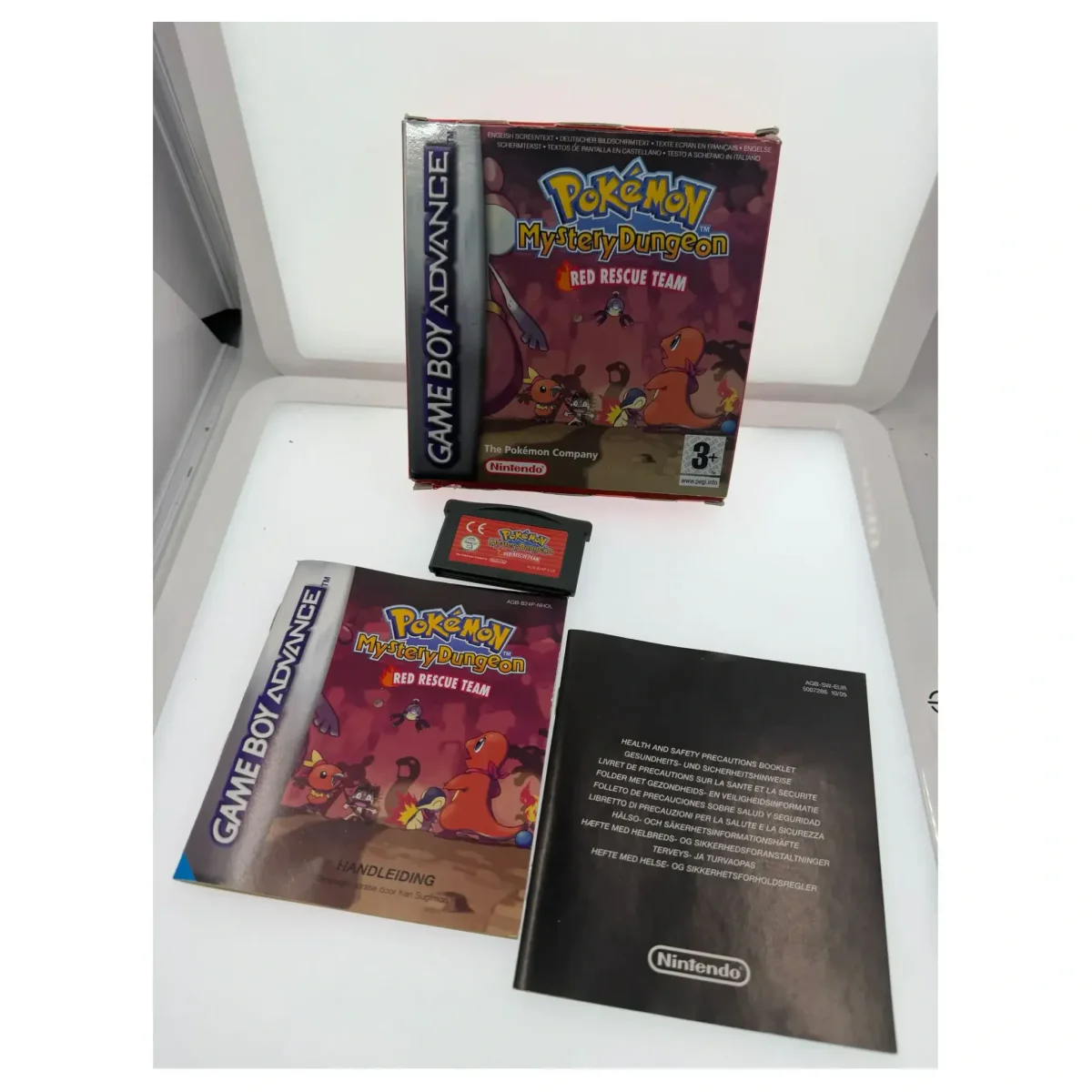 Pokemon Mystery Dungeon: Red Rescue Team Game Boy Advance Achterkant — Game in doos