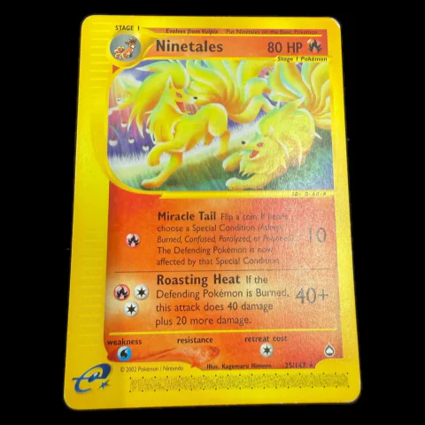 Pokemon Ninetales — Aquapolis 25/147 — Pokémon-Karten