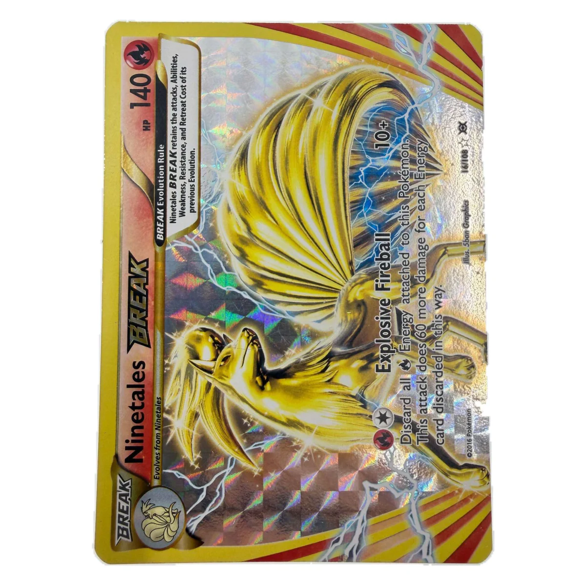 Pokemon Ninetales BREAK — Evolutions 16/108 (Pokemon Kaarten) — Enkelt kort