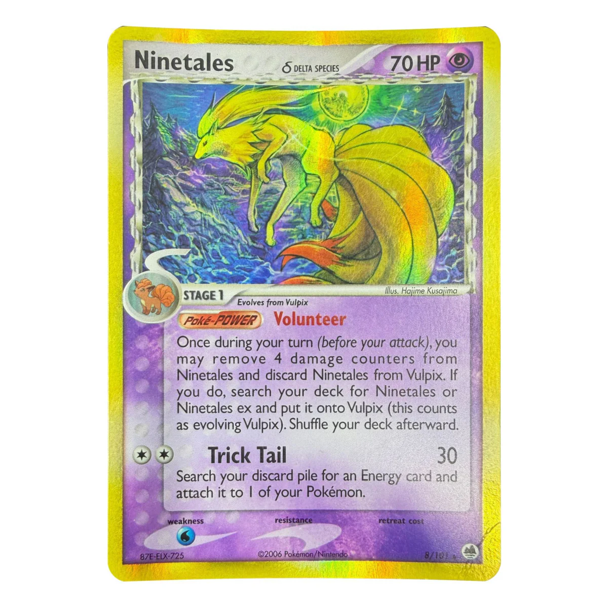 Pokemon Ninetales Delta Species Holo — EX Dragon Frontiers 8/101 (Pokemon Kaarten) — Μεμονωμένη κάρτα