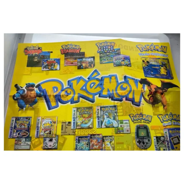 Pokemon — original promo poster (GB/GBC/N64) — Game Boy / Color
