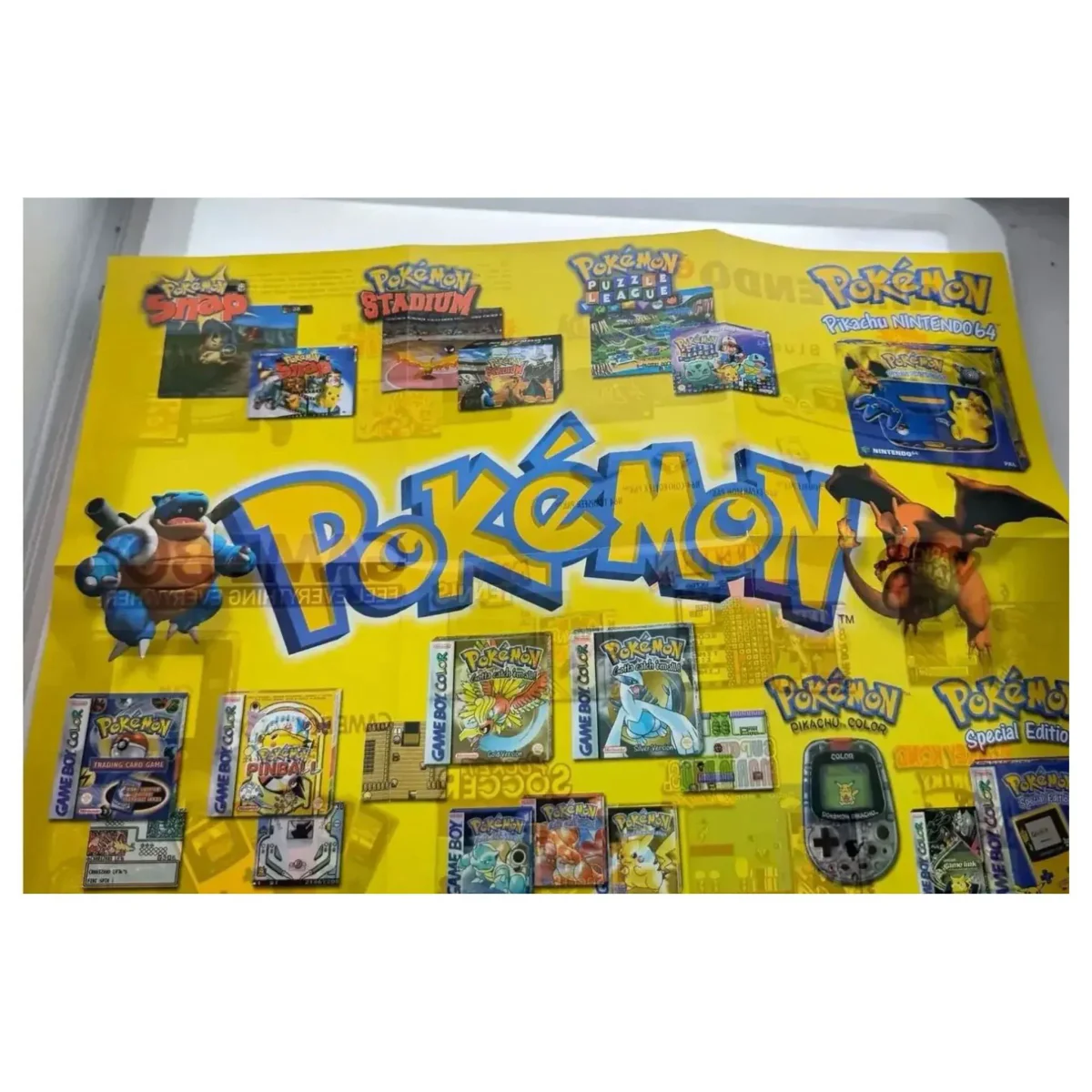 Pokemon — originele promo-poster (GB/GBC/N64) Game Boy / Color Voorkant — Los accessoire