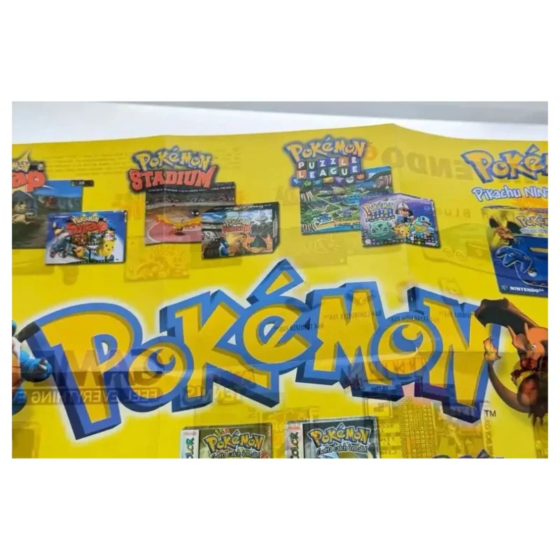 Pokemon — αυθεντική διαφημιστική αφίσα (GB/GBC/N64) (Game Boy / Color) — φωτογραφία λεπτομέρειας 2