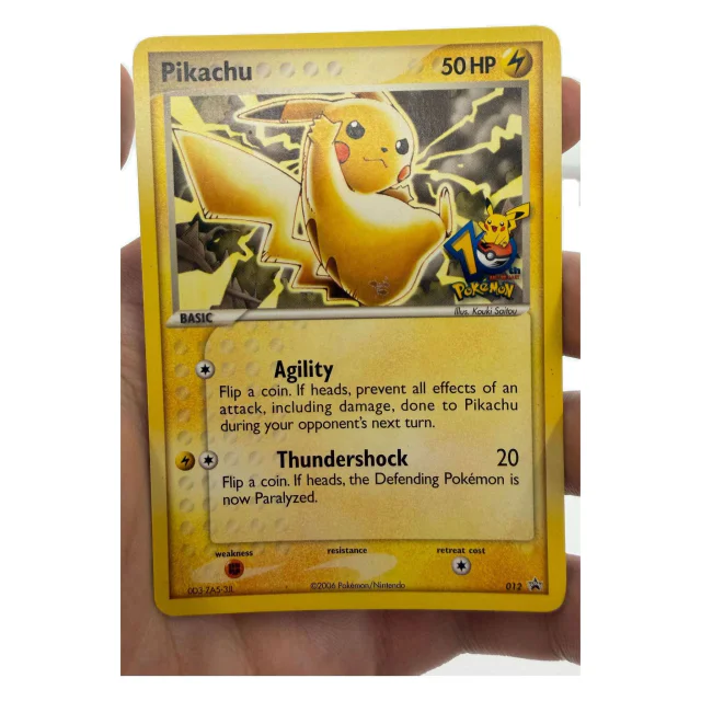 Pokemon Pikachu 10th Anniversary — Nintendo Black Star Promo 012 — Pokemon Kaarten