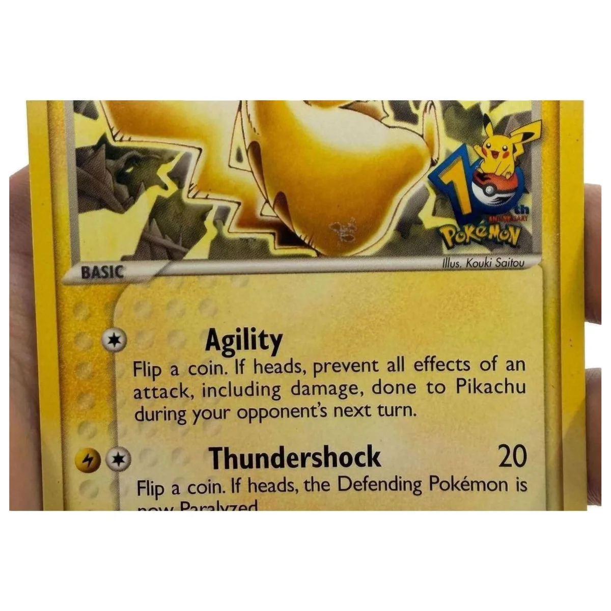Pokemon Pikachu 10th Anniversary — Nintendo Black Star Promo 012 (Pokemon Kaarten) — zdjęcie szczegółowe 2