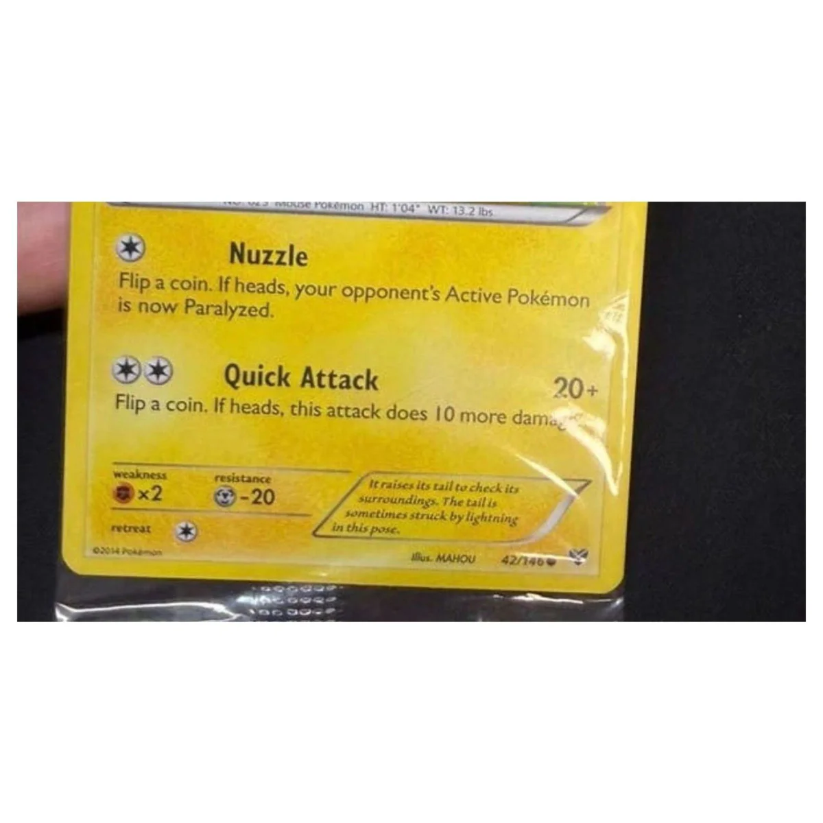 Pokemon Pikachu Holo Promo (42/146, sealed) (Pokemon Kaarten) — zdjęcie szczegółowe 3