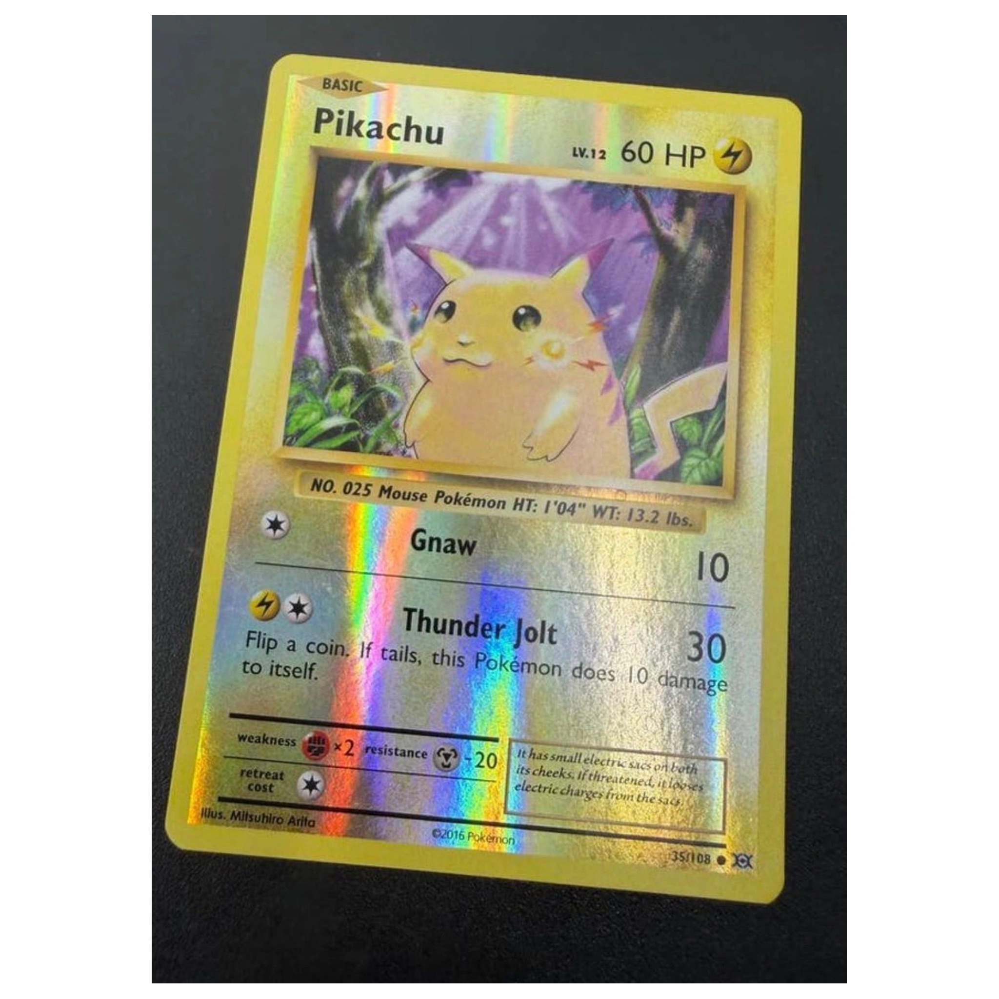 Pokemon Pikachu Reverse Holo (35/108, XY Evolutions) (Pokemon Kaarten) Losse kaart — Near Mint staat — origineel kopen bij Gameshop Enter