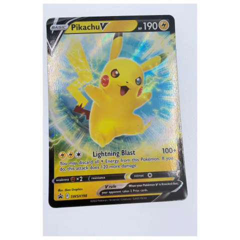 Pokemon Pikachu V — SWSH Black Star Promo SWSH198 — Pokemon Kaarten
