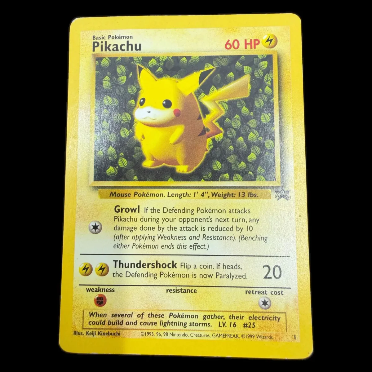 Pokemon Pikachu — Wizards Black Star Promo 1 (Pokemon Kaarten) — detaljefoto 1