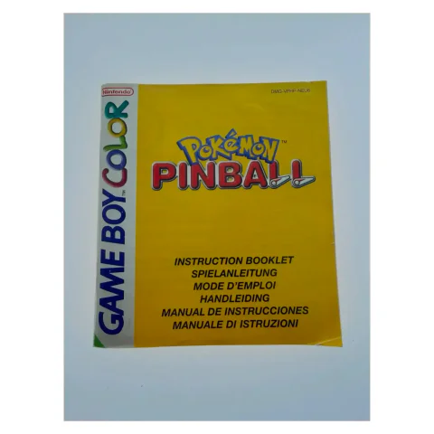 Pokemon Pinball — manual original — Game Boy / Color