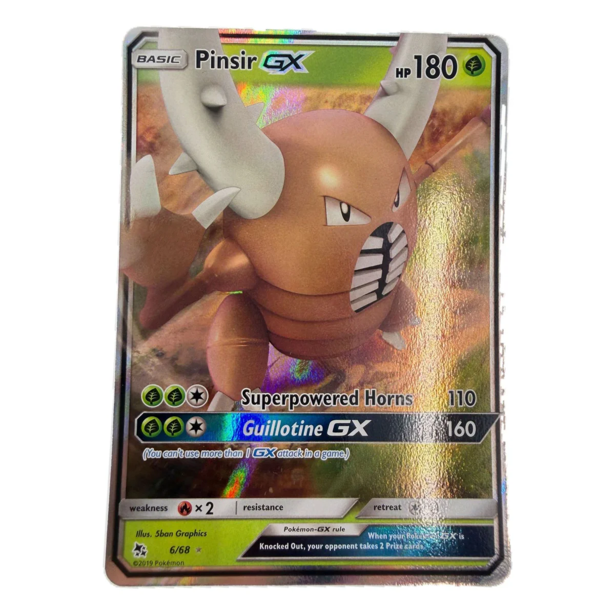 Pokemon Pinsir GX — Hidden Fates 6/68 (Pokemon Kaarten) — Einzelkarte
