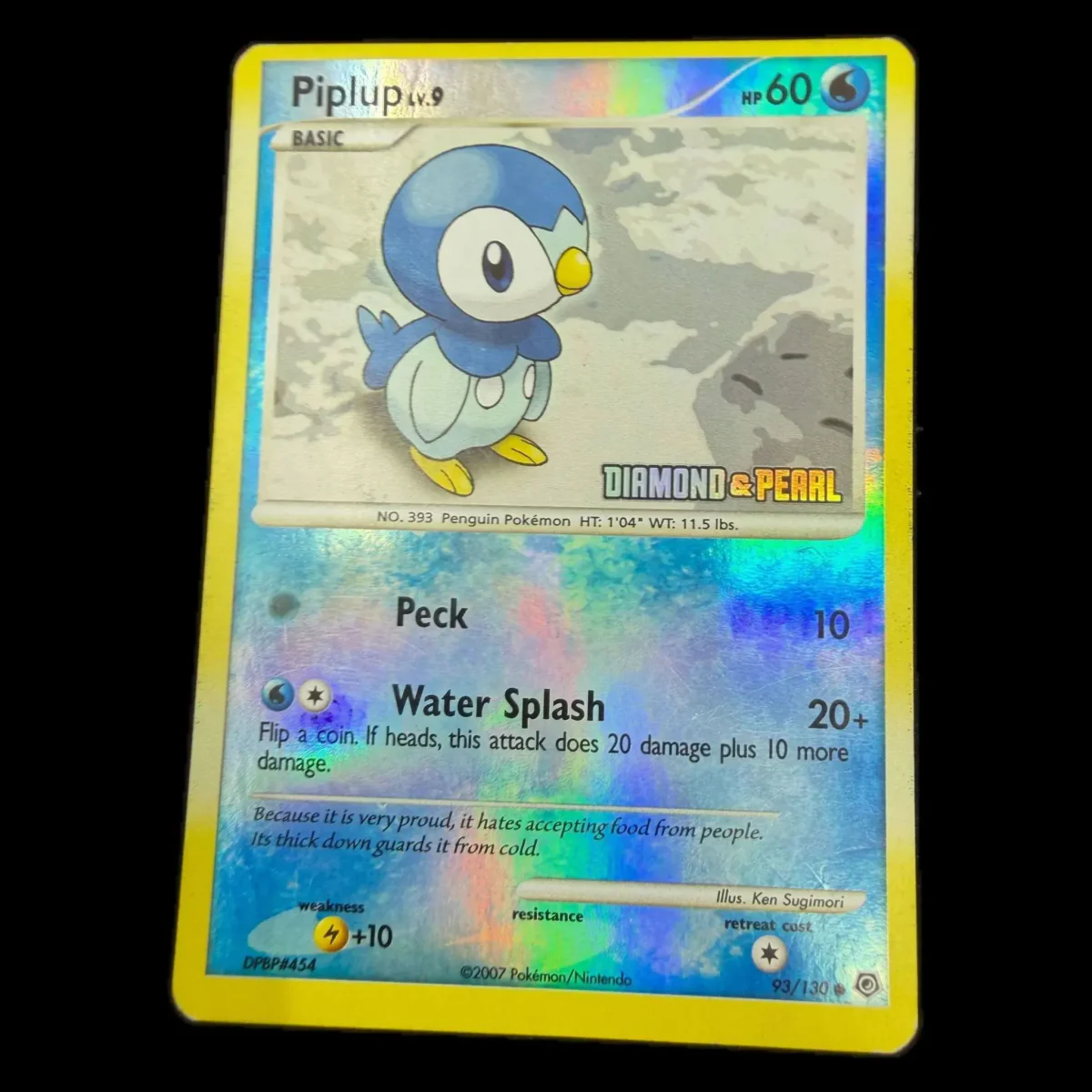 Pokemon Piplup Reverse Holo (Stamped) — Diamond & Pearl 93/130 (Pokemon Kaarten) — Jednotlivá karta