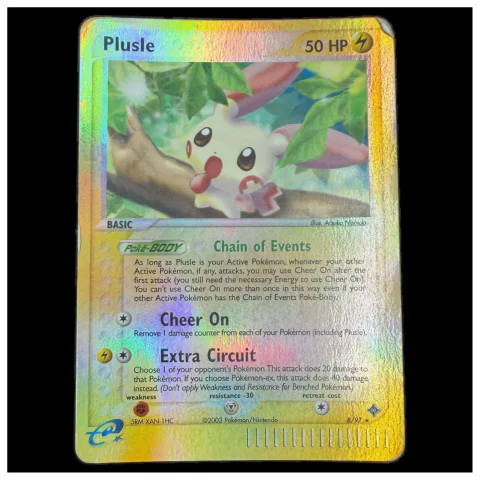 Pokemon Plusle Reverse Holo — EX Dragon 8/97 — Pokémon-Karten