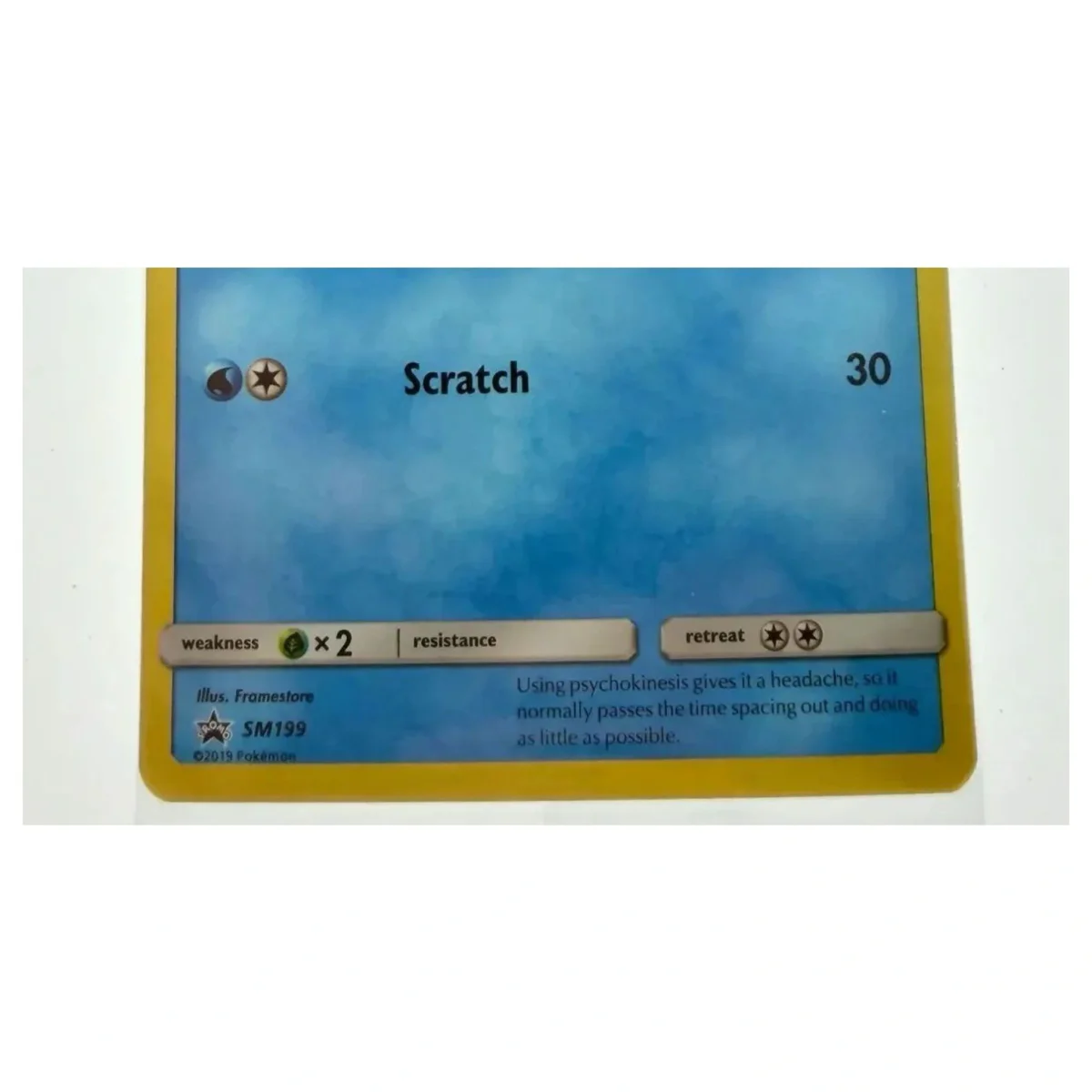Pokemon Psyduck — SM199 (Detective Pikachu) (Pokemon Kaarten) — Detailfoto 3