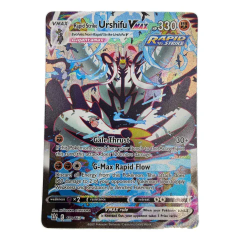 Pokemon Rapid Strike Urshifu VMAX Alternate Art — Battle Styles 170/163 — Pokémon kortelės