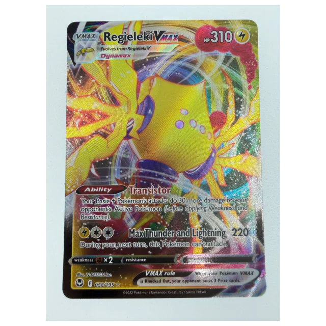 Pokemon Regieleki VMAX — Silver Tempest 058/195 — Pokemon Kaarten
