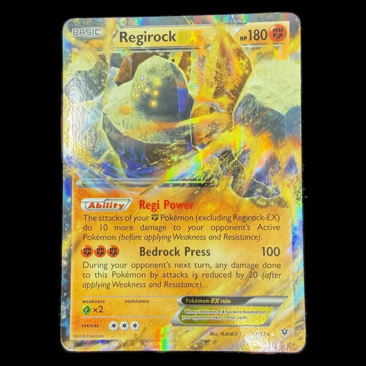 Pokemon Regirock EX — Fates Collide 43/124 (Pokemon Kaarten) — Einzelkarte