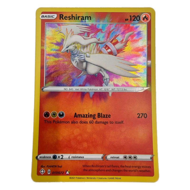 Pokemon Reshiram Amazing Rare — Shining Fates 017/072 (Pokemon Kaarten) Losse kaart — origineel kopen bij Gameshop Enter