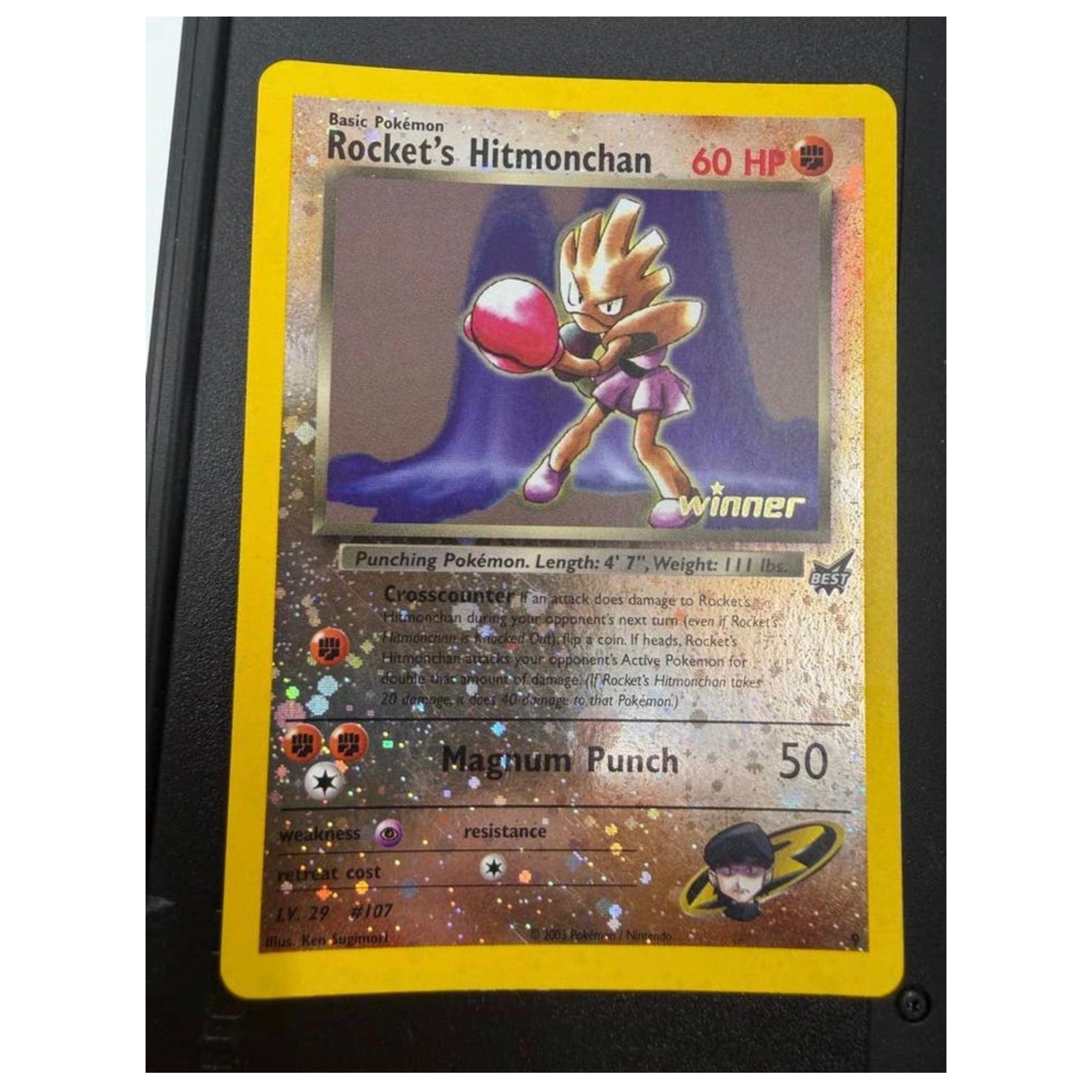 Pokemon Rocket's Hitmonchan — Winner Stamp (Team Rocket Promo) (Pokemon Kaarten) Losse kaart — Near Mint staat — origineel kopen bij Gameshop Enter