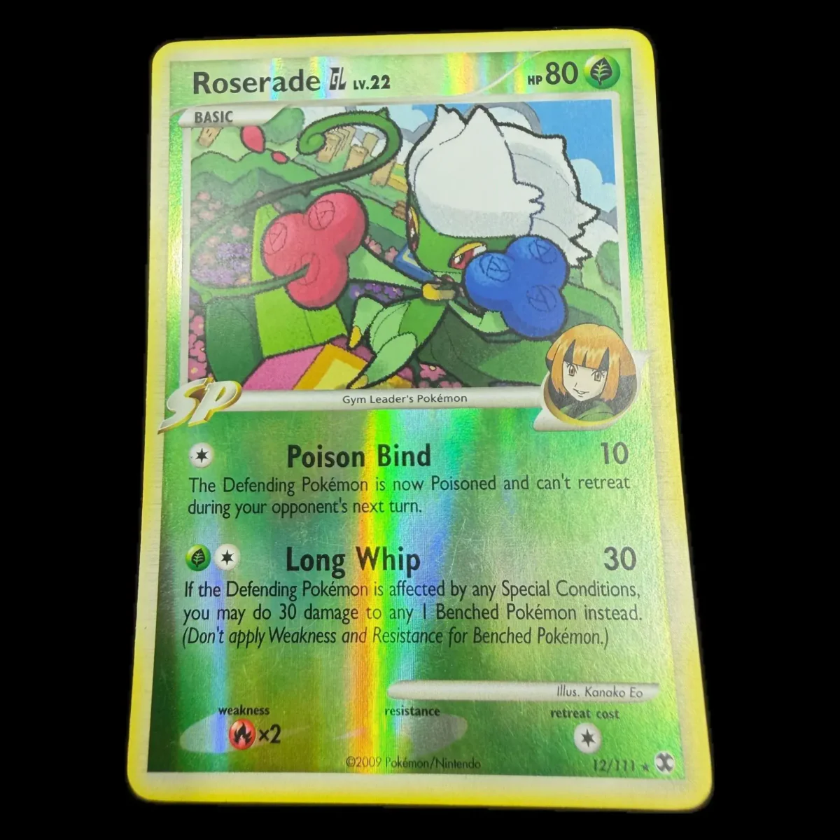 Pokemon Roserade GL Reverse Holo — Rising Rivals 12/111 (Pokemon Kaarten) — Enkelt kort