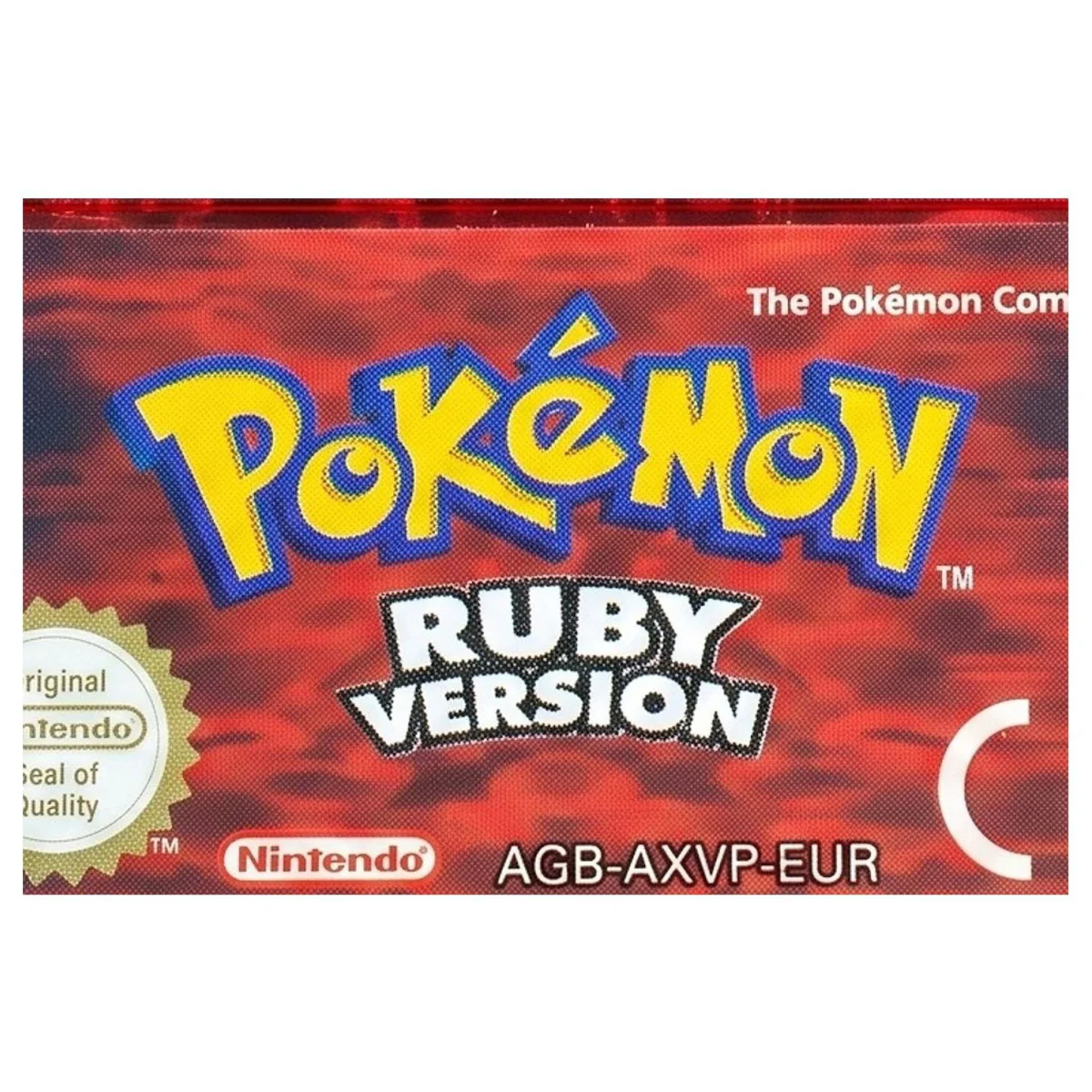 Pokemon Ruby Game Boy Advance Label — Losse cartridge