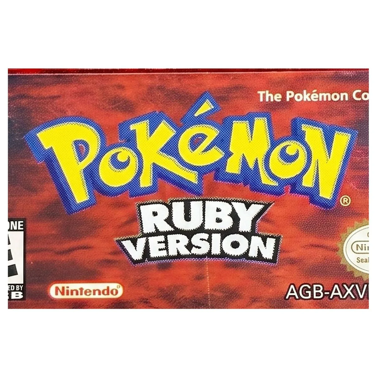 Pokemon Ruby Game Boy Advance Label — Losse cartridge