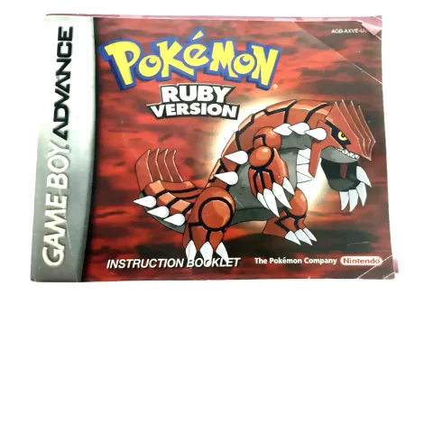Pokemon Ruby — originele handleiding (Game Boy Advance) — Alleen handleiding, Goede staat — origineel tweedehands kopen bij Gameshop Enter