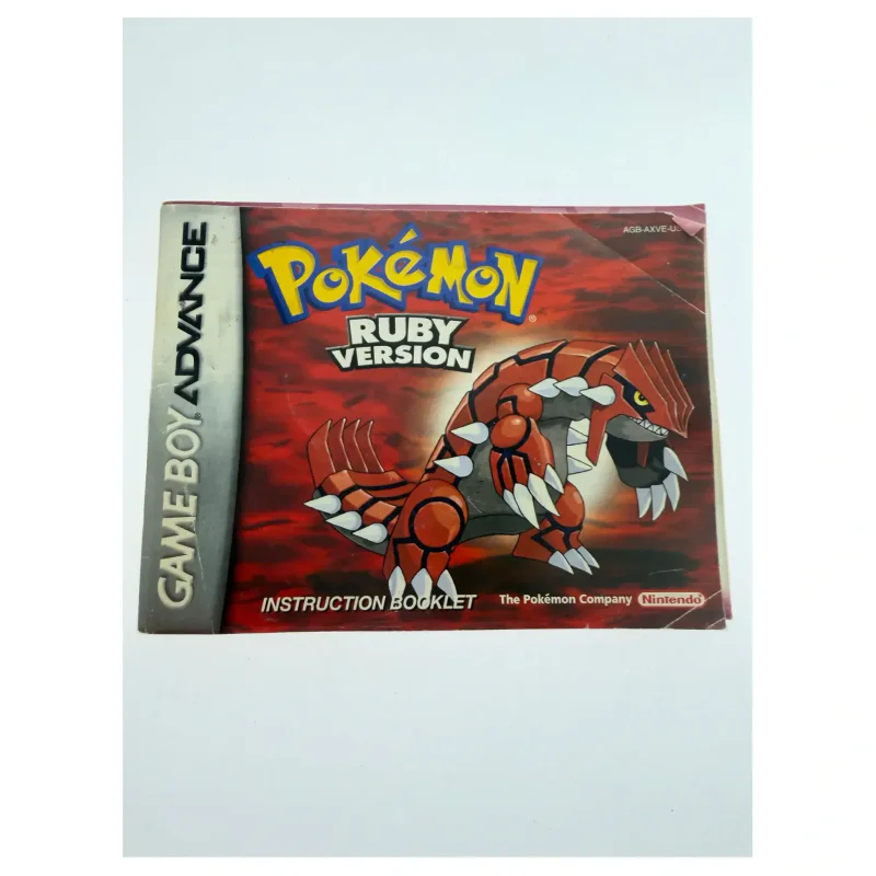 Pokemon Ruby — αυθεντικό εγχειρίδιο — Game Boy Advance