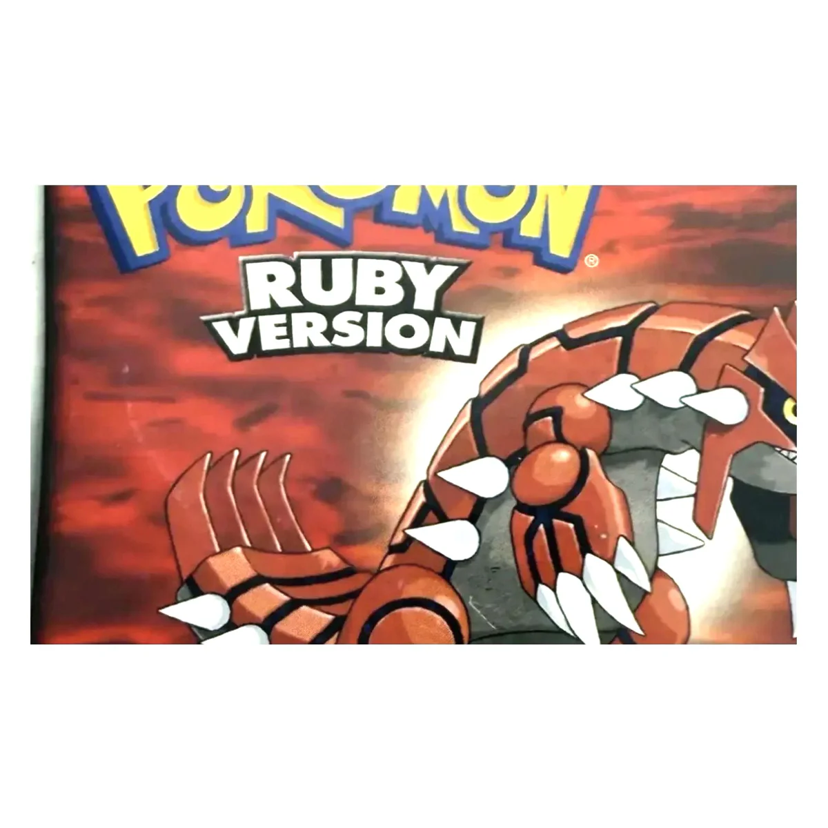 Pokemon Ruby — manual original (Game Boy Advance) — fotografia de pormenor 1