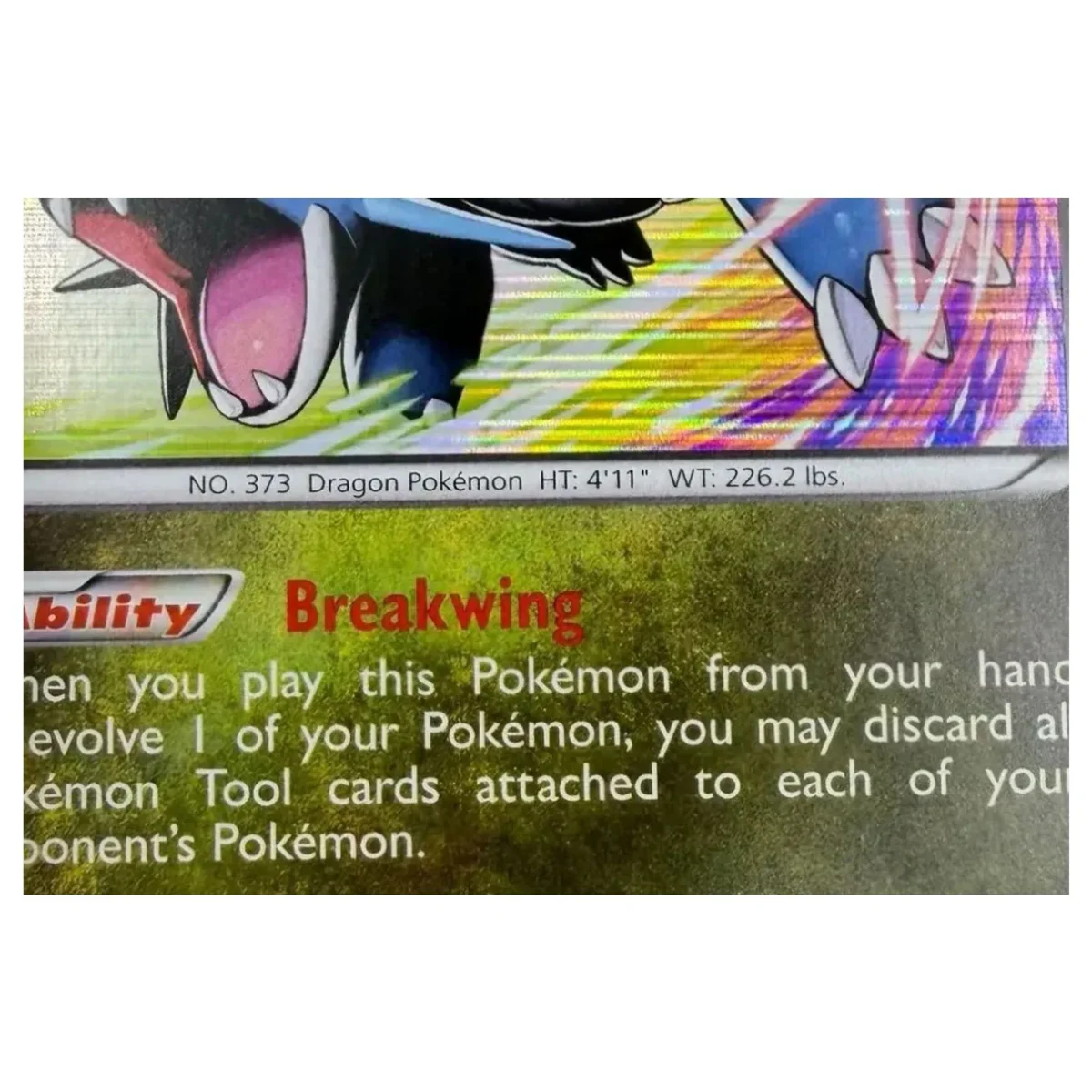 Pokemon Salamence Holo — Plasma Blast 64/101 (Pokemon Kaarten) — Detailfoto 2