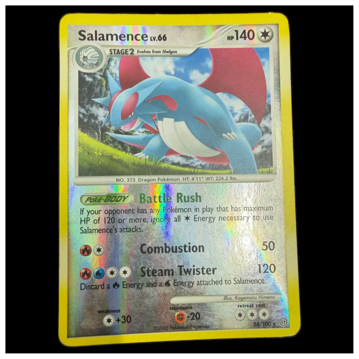 Pokemon Salamence Reverse Holo — Stormfront 24/100 (Pokemon Kaarten) — Carta suelta