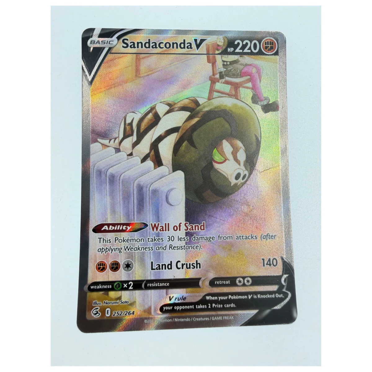 Pokemon Sandaconda V — Fusion Strike 252/264 (Pokemon Kaarten) — Einzelkarte
