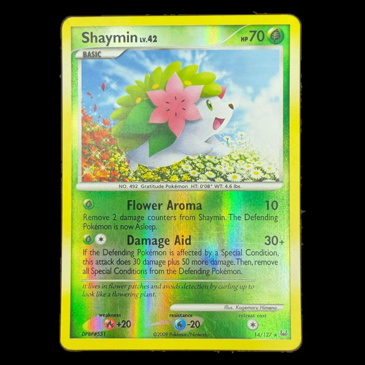 Pokemon Shaymin Reverse Holo — Platinum 14/127 (Pokemon Kaarten) — Jednotlivá karta