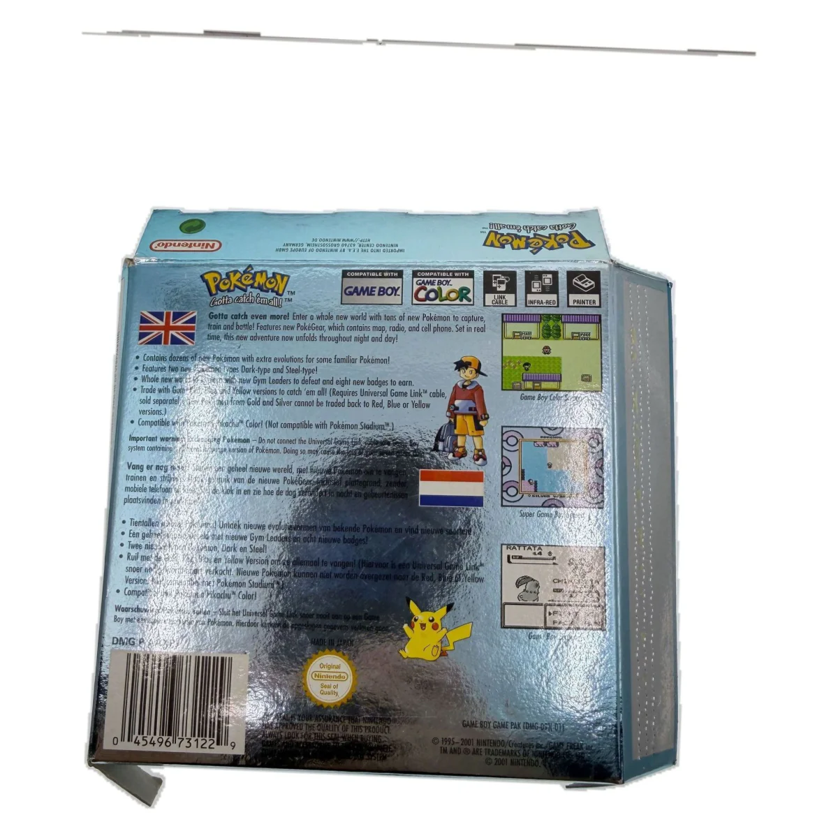 Pokemon Silver Version (Game Boy / Color) — задна страна