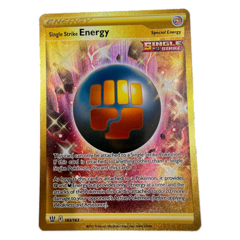 Pokemon Single Strike Energy Gold — Battle Styles 183/163 (Pokemon Kaarten) Losse kaart — origineel kopen bij Gameshop Enter