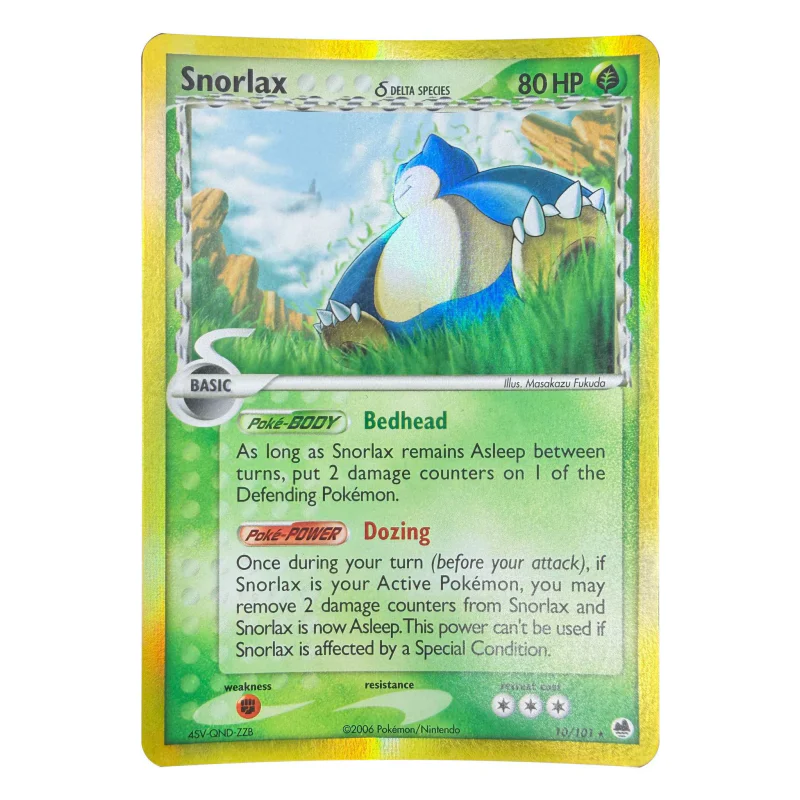 Pokemon Snorlax Delta Species Holo — EX Dragon Frontiers 10/101 (Pokemon Kaarten) Losse kaart — origineel kopen bij Gameshop Enter