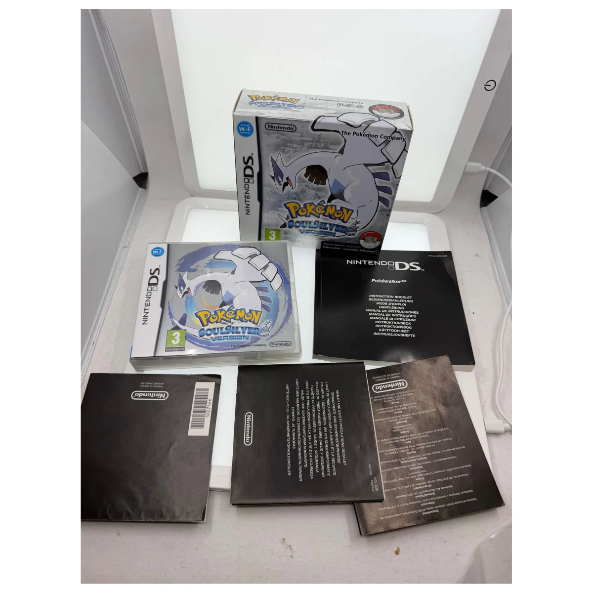 Pokemon SoulSilver — Big Box sans Pokéwalker (Nintendo DS) — face arrière