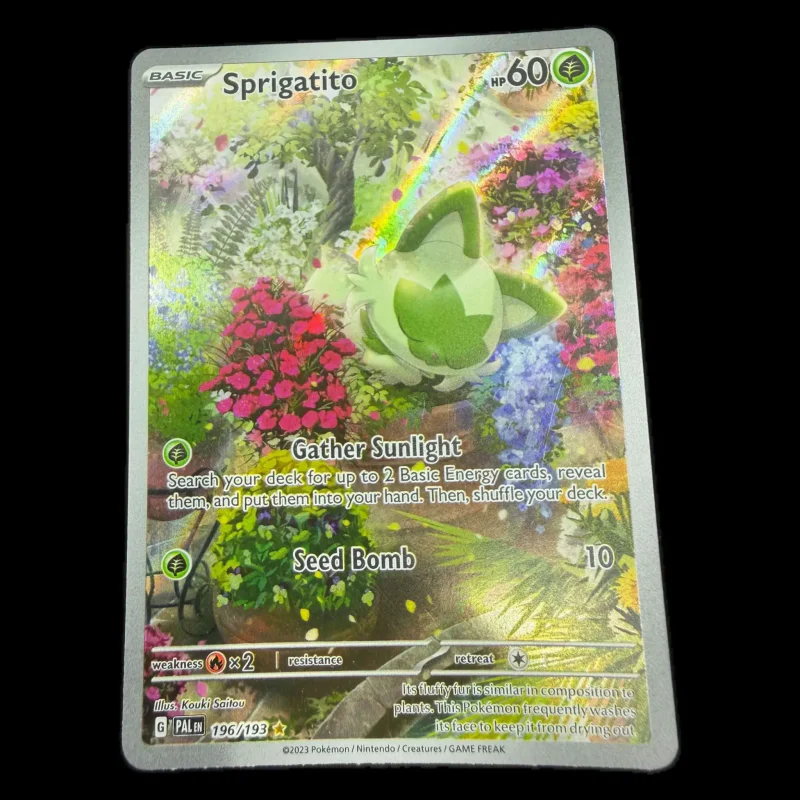 Pokemon Sprigatito Illustration Rare — Paldea Evolved 196/193 (Pokemon Kaarten) Losse kaart — origineel kopen bij Gameshop Enter