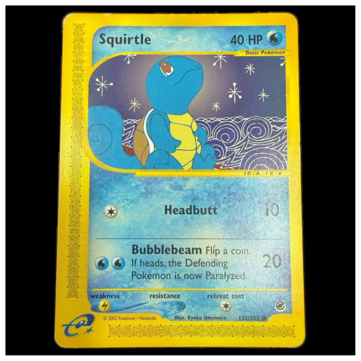 Pokemon Squirtle — Expedition Base Set 132/165 (Pokemon Kaarten) — Enkelt kort