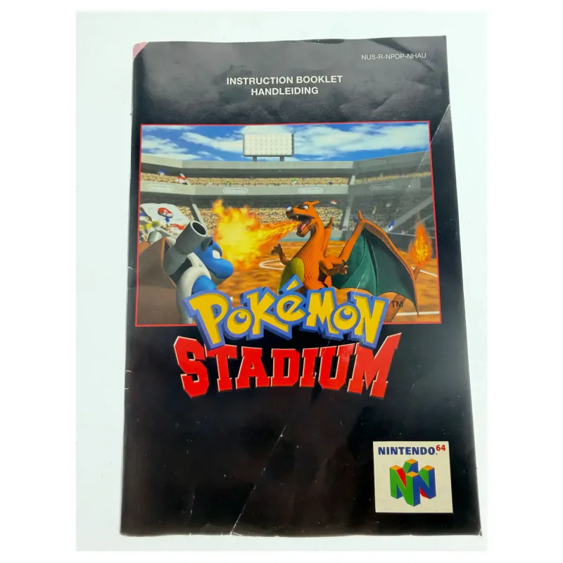 Pokemon Stadium — alkuperäinen ohjekirja — Nintendo 64