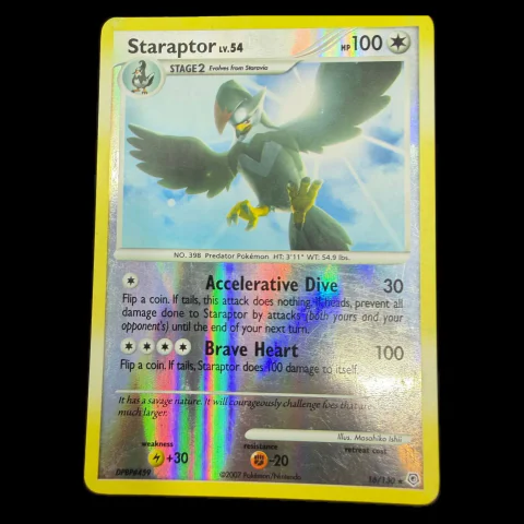 Pokemon Staraptor Reverse Holo — Diamond & Pearl 16/130 — Pokémon-Karten