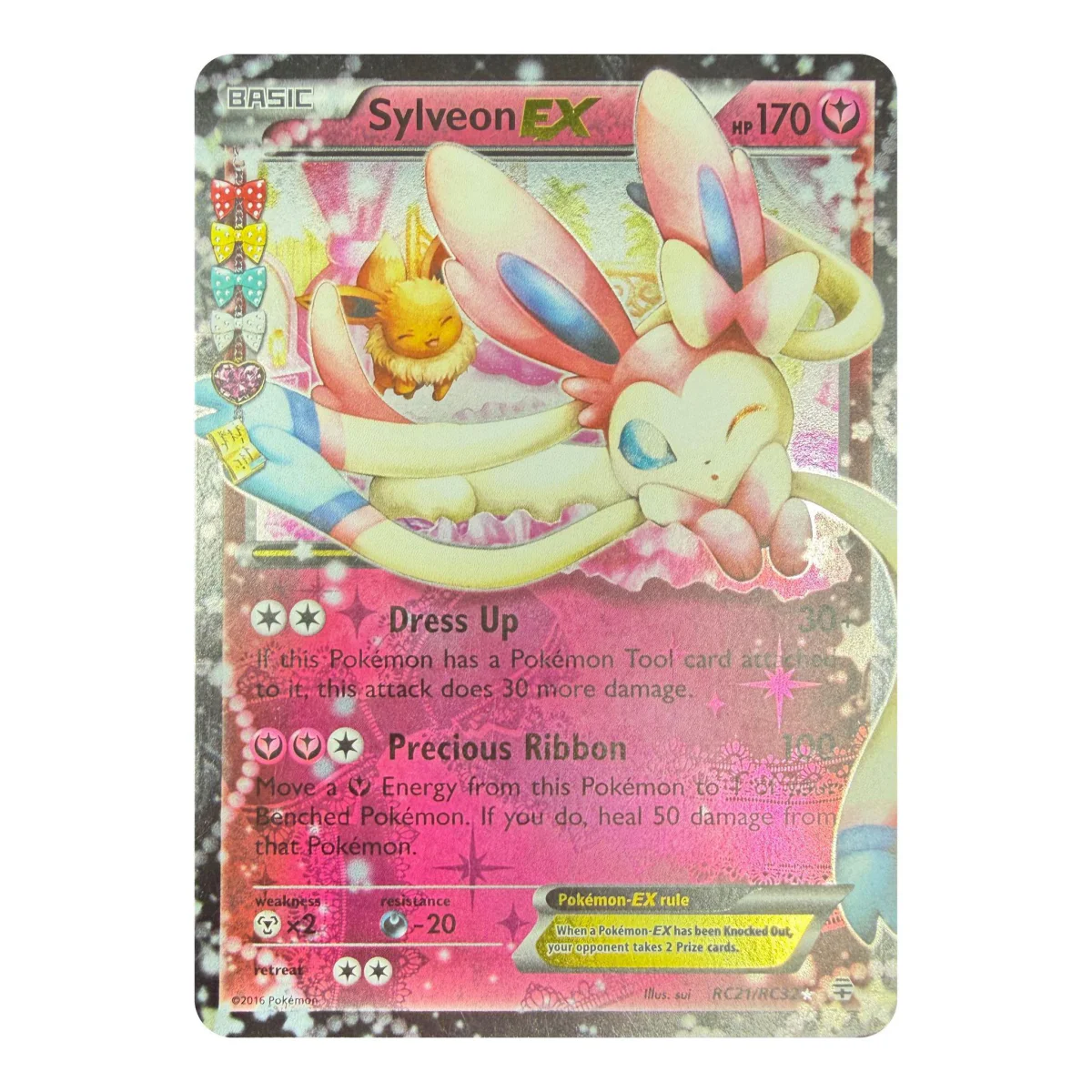 Pokemon Sylveon EX — Generations Radiant Collection RC21/RC32 (Pokemon Kaarten) — Jednotlivá karta