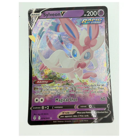 Pokemon Sylveon V — Evolving Skies 074/203 (Pokemon Kaarten) — Losse kaart — origineel tweedehands kopen bij Gameshop Enter